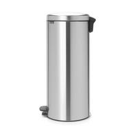 ABFALLEIMER Newicon, Matt Steel, 30 L - Silberfarben, Metall (35.5/73.5/33cm) - Brabantia