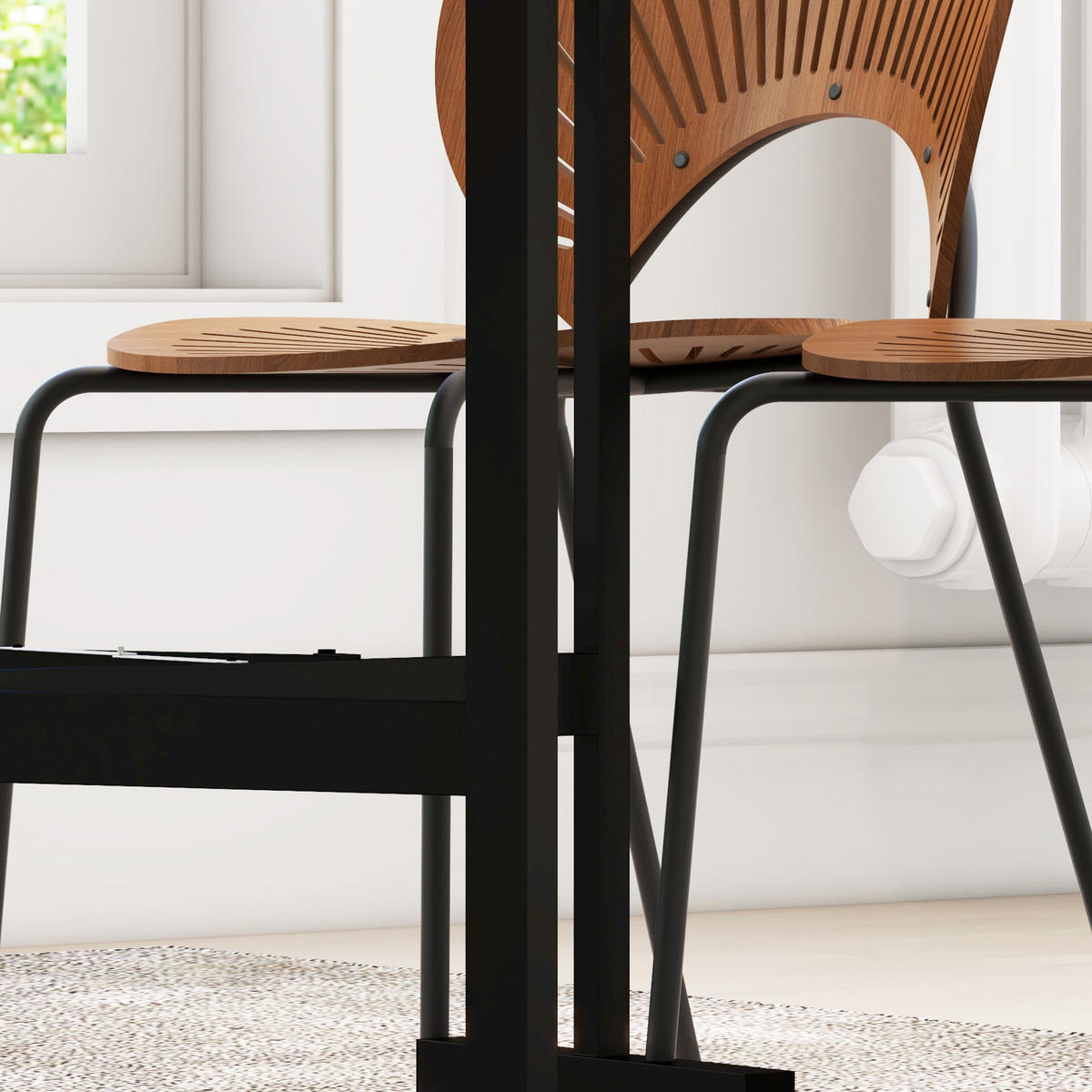 ESSTISCH, Küchentisch mit Rollen, Klapptisch für 4-6 Personen, für Küche, Grau - Grau, Holzwerkstoff (80/73/120cm) - HOMCOM