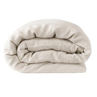 BETTBEZUG. Gewaschenem Leinen “MILAN” - Beige, Textil (260/240cm) - SOWL
