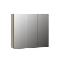 SPIEGELSCHRANK PureBliss Hellgrau - Hellgrau, Holzwerkstoff (90/80/20cm) - Trendteam