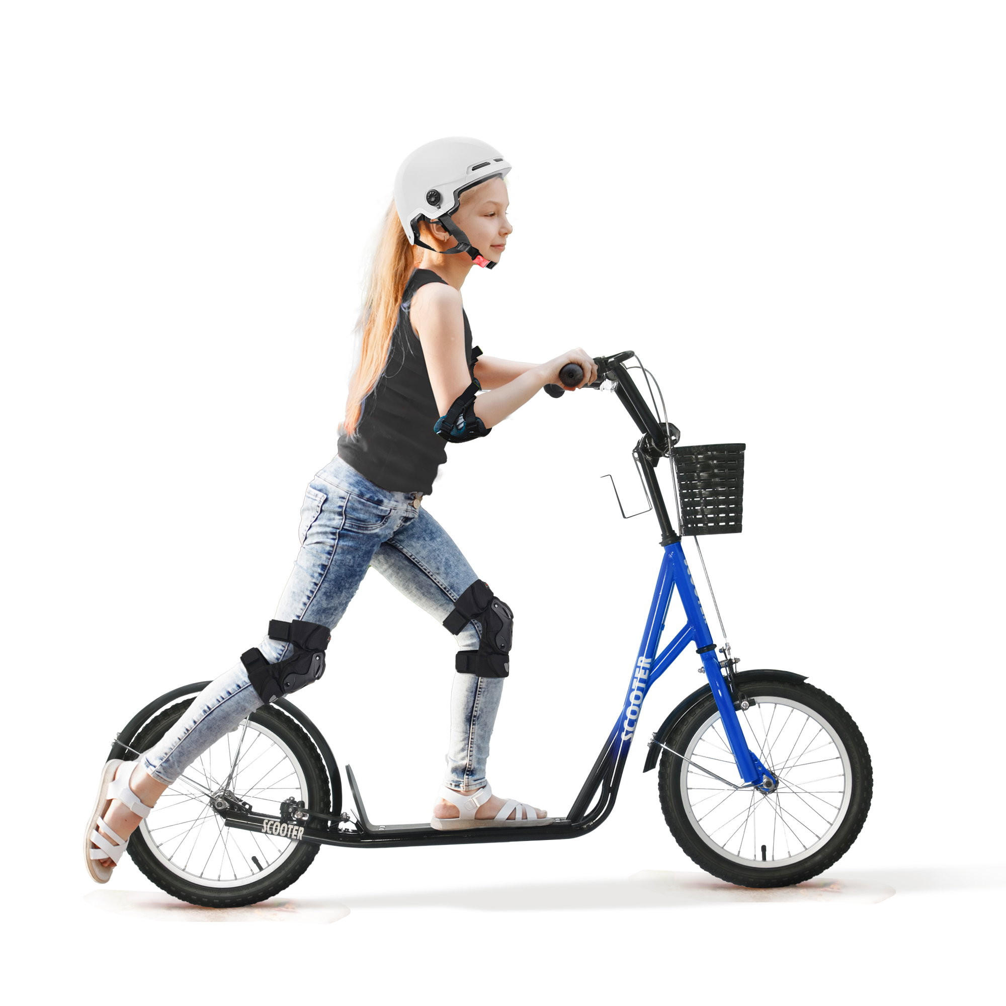 KINDERROLLER Blau - Blau, Kunststoff/Metall (96/39/58cm) - Jamb