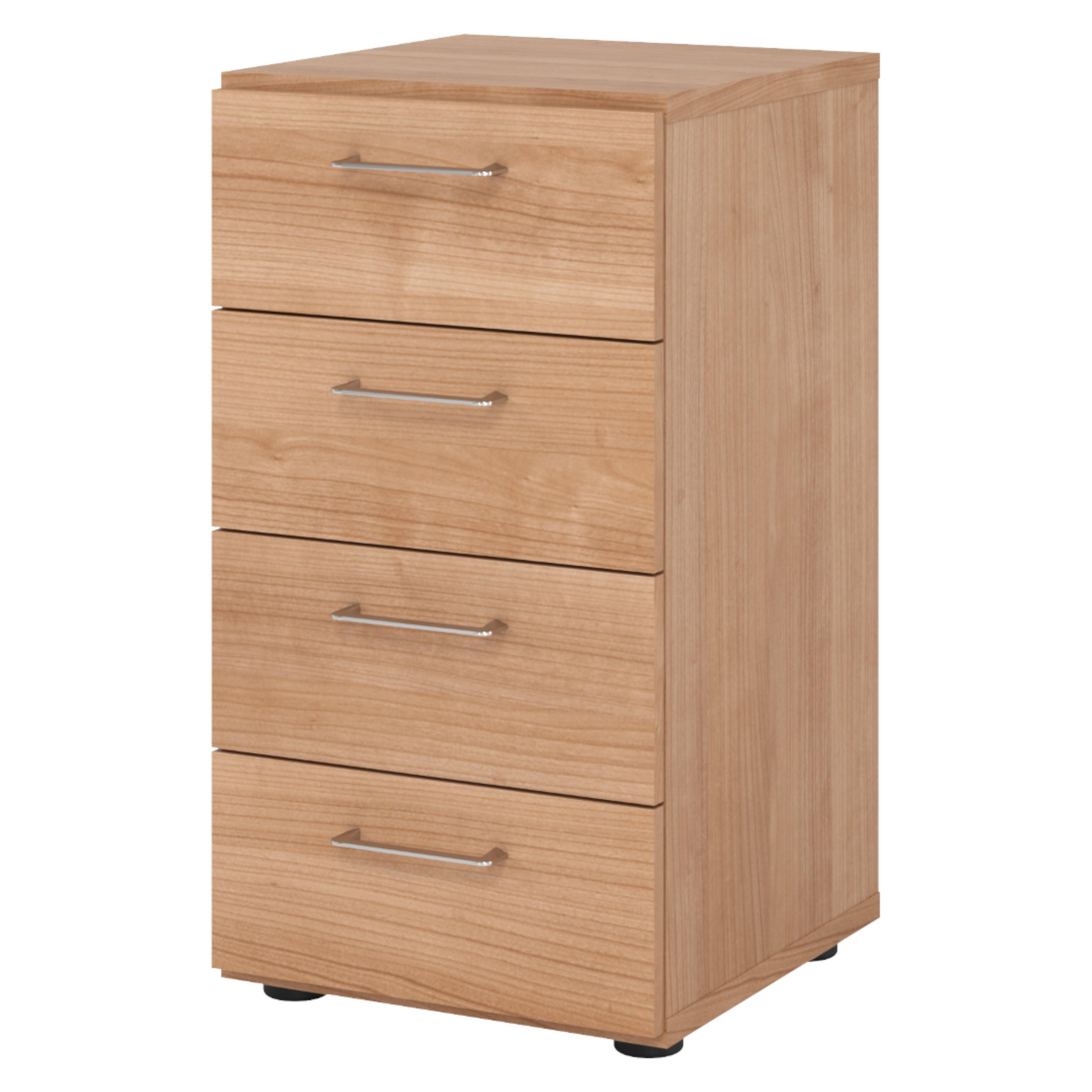 SCHUBLADENSCHRANK - 4 Schübe 42/40/74,8 cm in Nussbaumfarben - Nussbaumfarben, Holzwerkstoff (40/74.8/42cm) - bümö