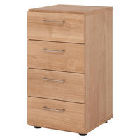 SCHUBLADENSCHRANK - 4 Schübe 42/40/74,8 cm in Nussbaumfarben - Nussbaumfarben, Holzwerkstoff (40/74.8/42cm) - bümö