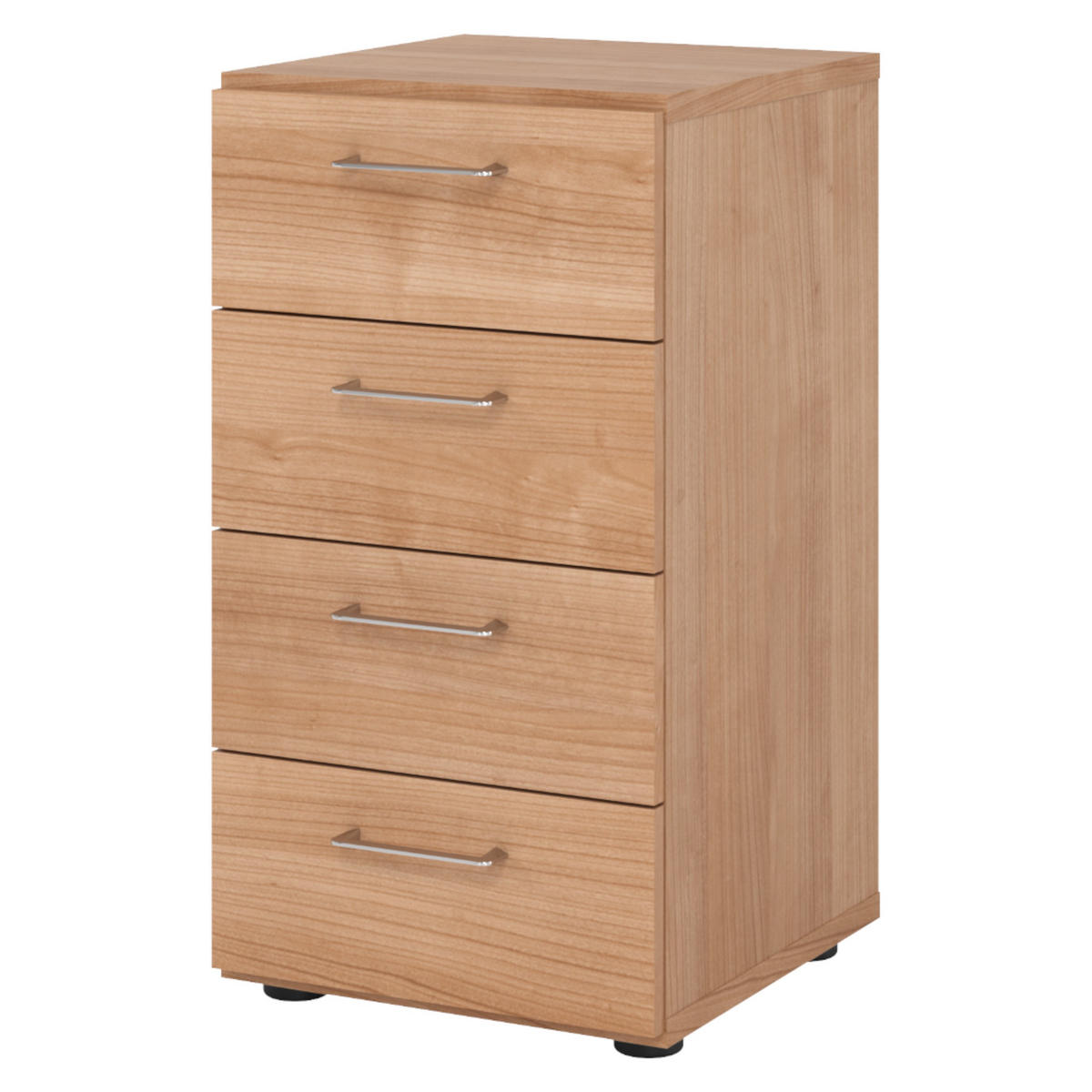 SCHUBLADENSCHRANK - 4 Schübe 42/40/74,8 cm in Nussbaumfarben - Nussbaumfarben, Holzwerkstoff (40/74.8/42cm) - bümö