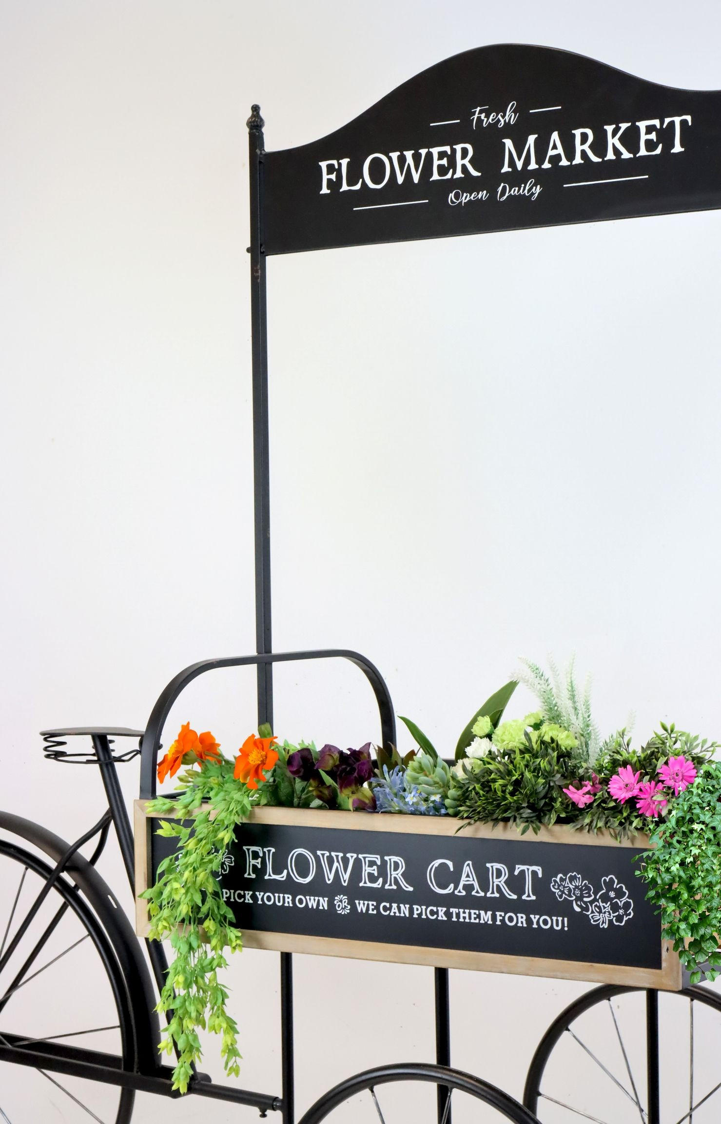FLOWERBIKE Amsterdam schwarz - Schwarz, Metall (165/168/68cm) - FURNARO