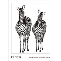 WANDTATTOO Zebras 85 x 65 cm - Schwarz, Papier (85/65/65cm) - Sanders & Sanders