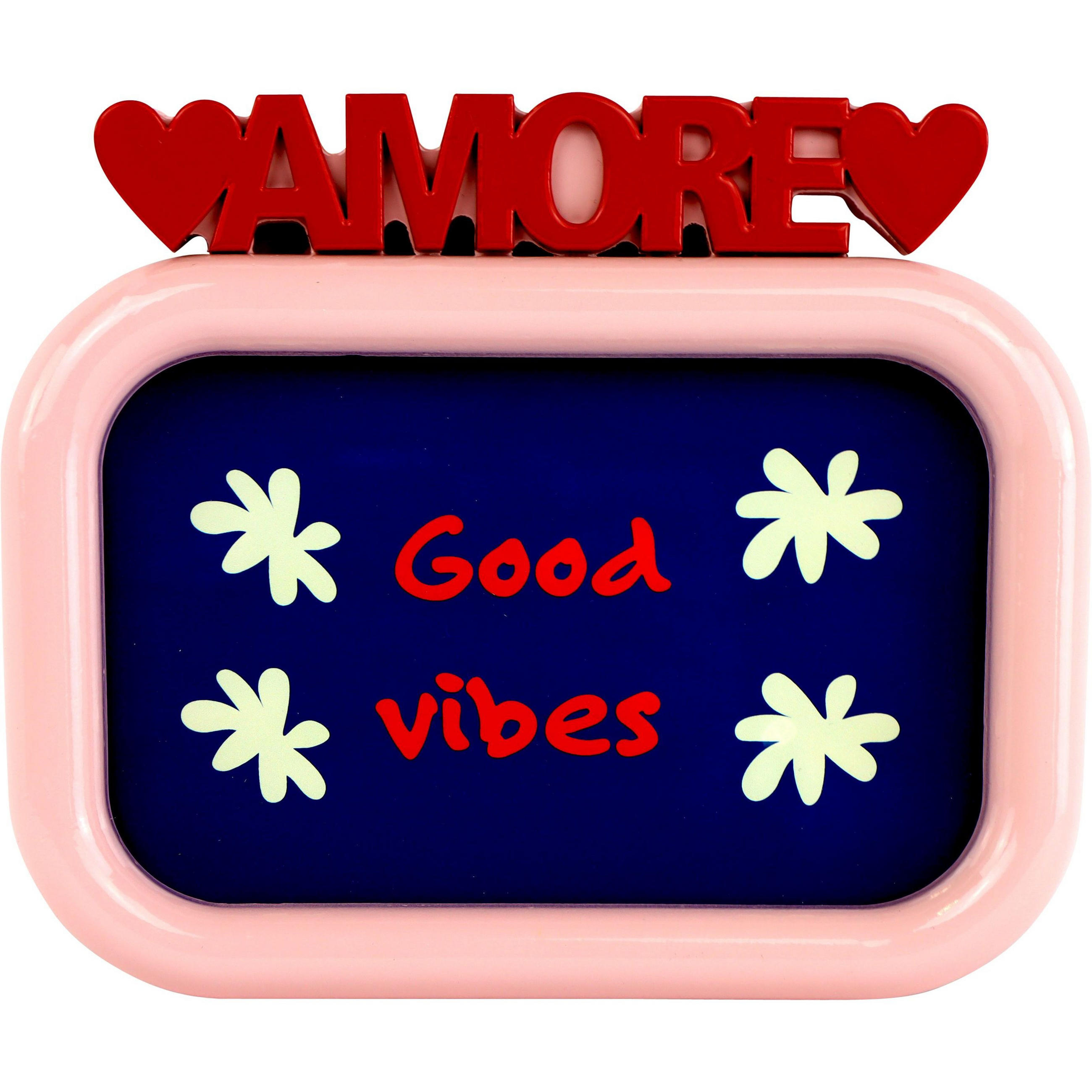 DEKOOBJEKT Amore 17/15/2 cm - Multicolor, Glas (17/2/15cm) - FURNARO