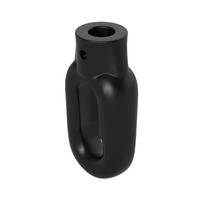 MARKISENÖSE Oval 12 mm Ral 9005 für Fleischerhaken - Schwarz, Kunststoff (1.2/6.5/6.5cm) - BAUHELD