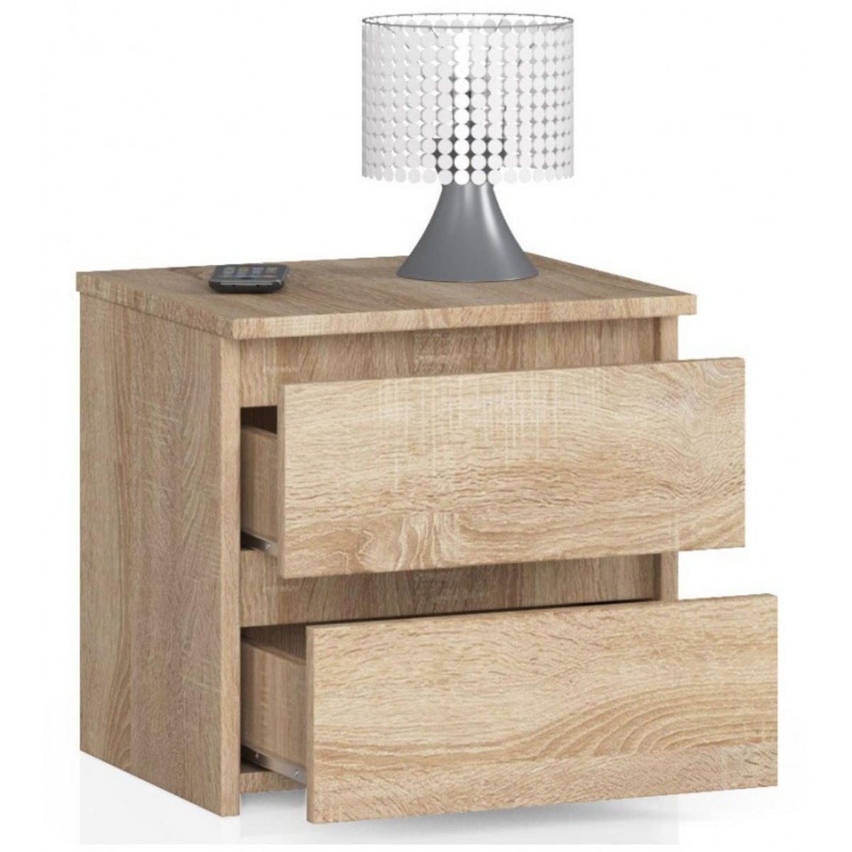 NACHTSCHRANK Sonoma Eiche 40x35x40 cm - Sonoma Eiche, Holzwerkstoff (40/40/35cm) - Akord