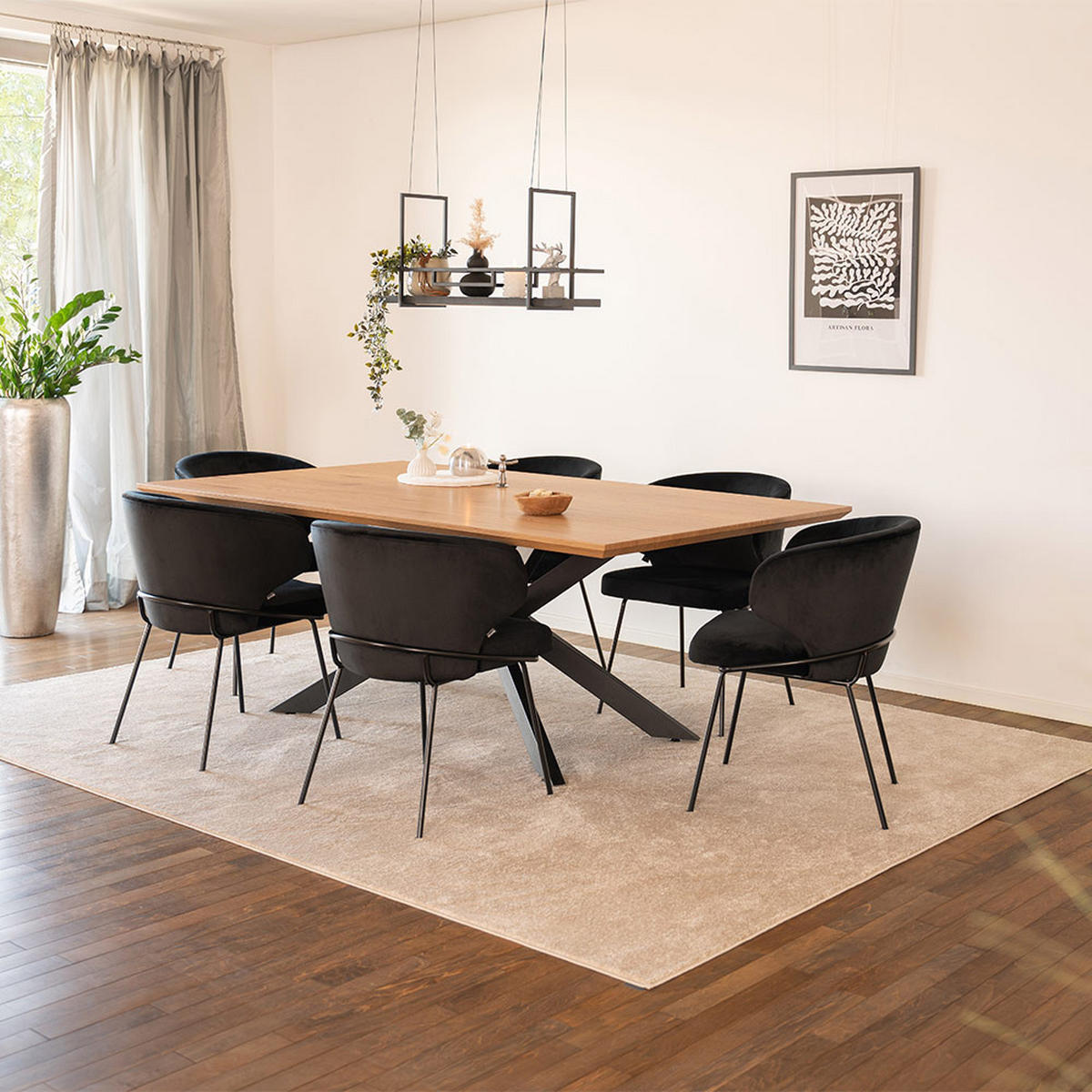 ESSTISCH ECKIG AVENCIA - Light Oak, 200 x 120 cm - Hellbraun, Holz (200/120/76cm) - Home Deluxe