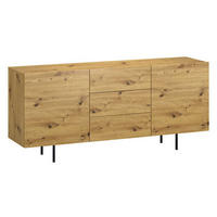 KOMMODE COCO Artisan Eiche 163 / 41 / 72 cm - Eiche Artisan/Braun, Holz/Holzwerkstoff (163/72/41cm) - Feldmann-Wohnen