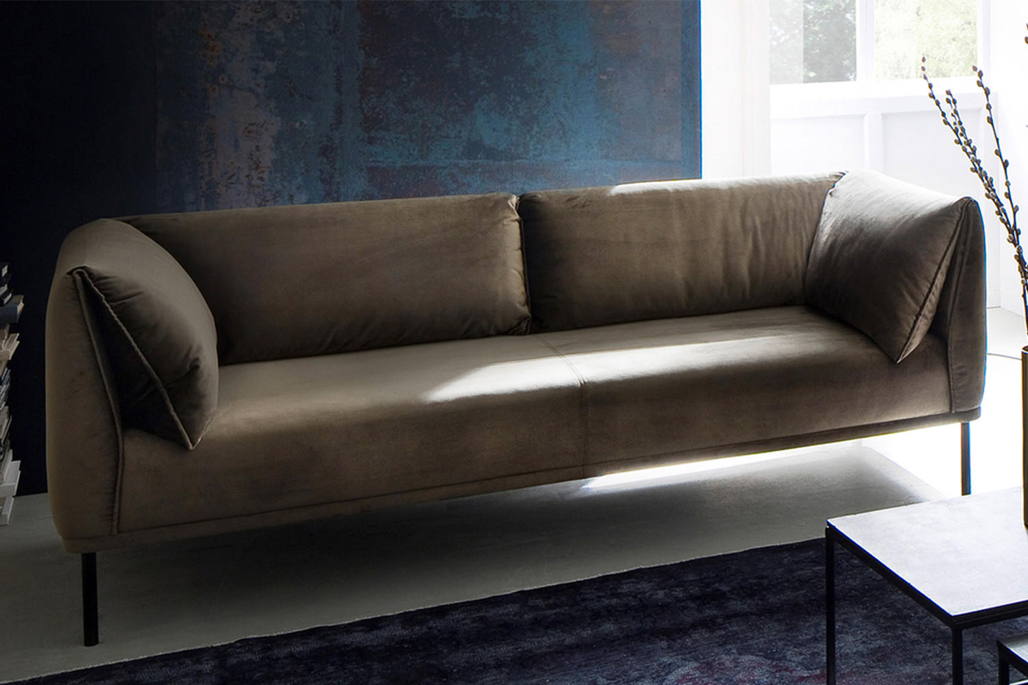 Thumbnail - Kawola Sofa, Grün, Textil, 3-Sitzer, Füllung: Schaumstoff, 226x76x89 cm, Wohnzimmer, Sofas & Couches, Sofas