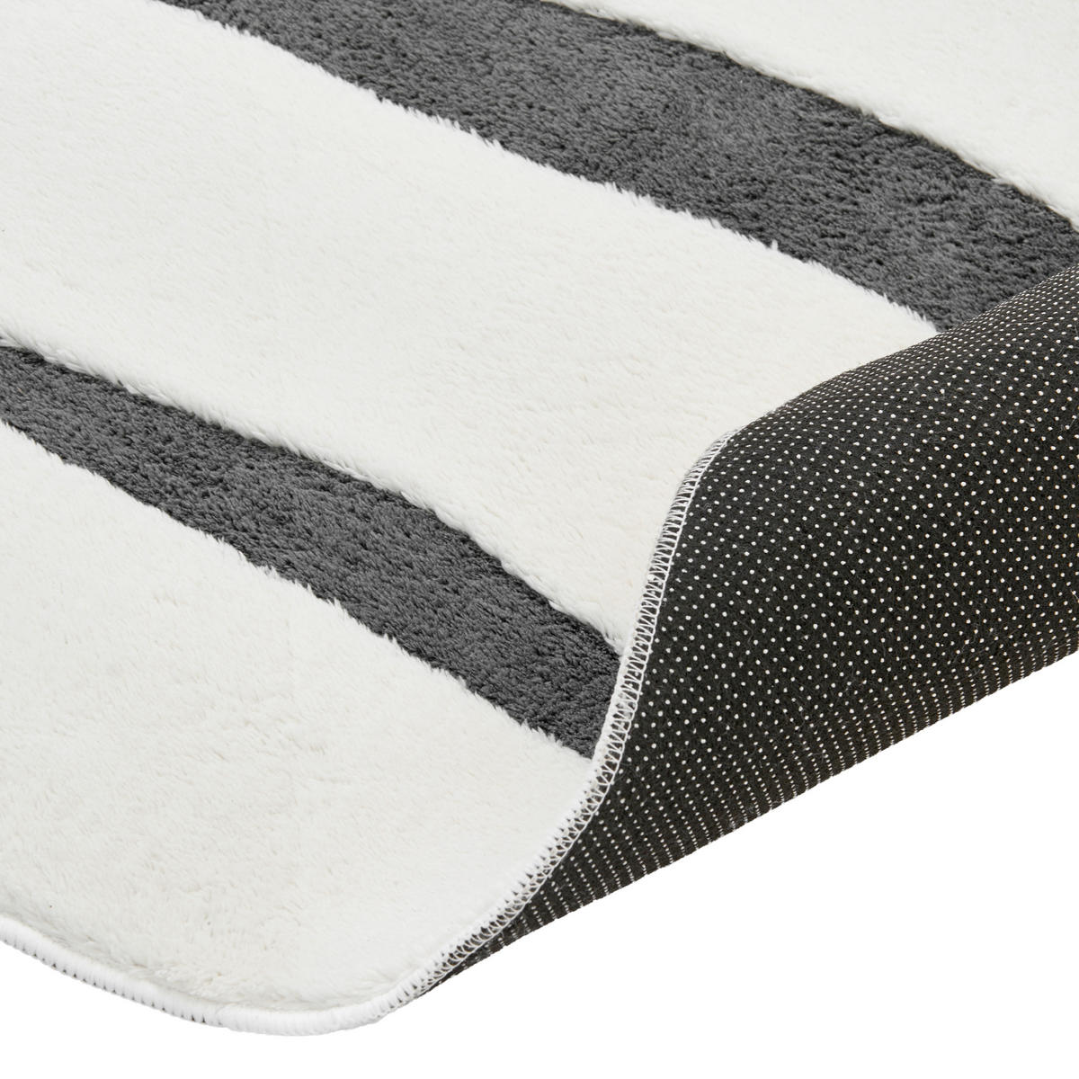 KOBEREC Šedý/Bílý 160 cm Hartz - šedá/krémová, textil (160/160cm) - Beliani