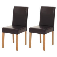 ESSZIMMERSTUHL Braun 2er-Set - Braun, Textil (43/90/56cm) - Jamb