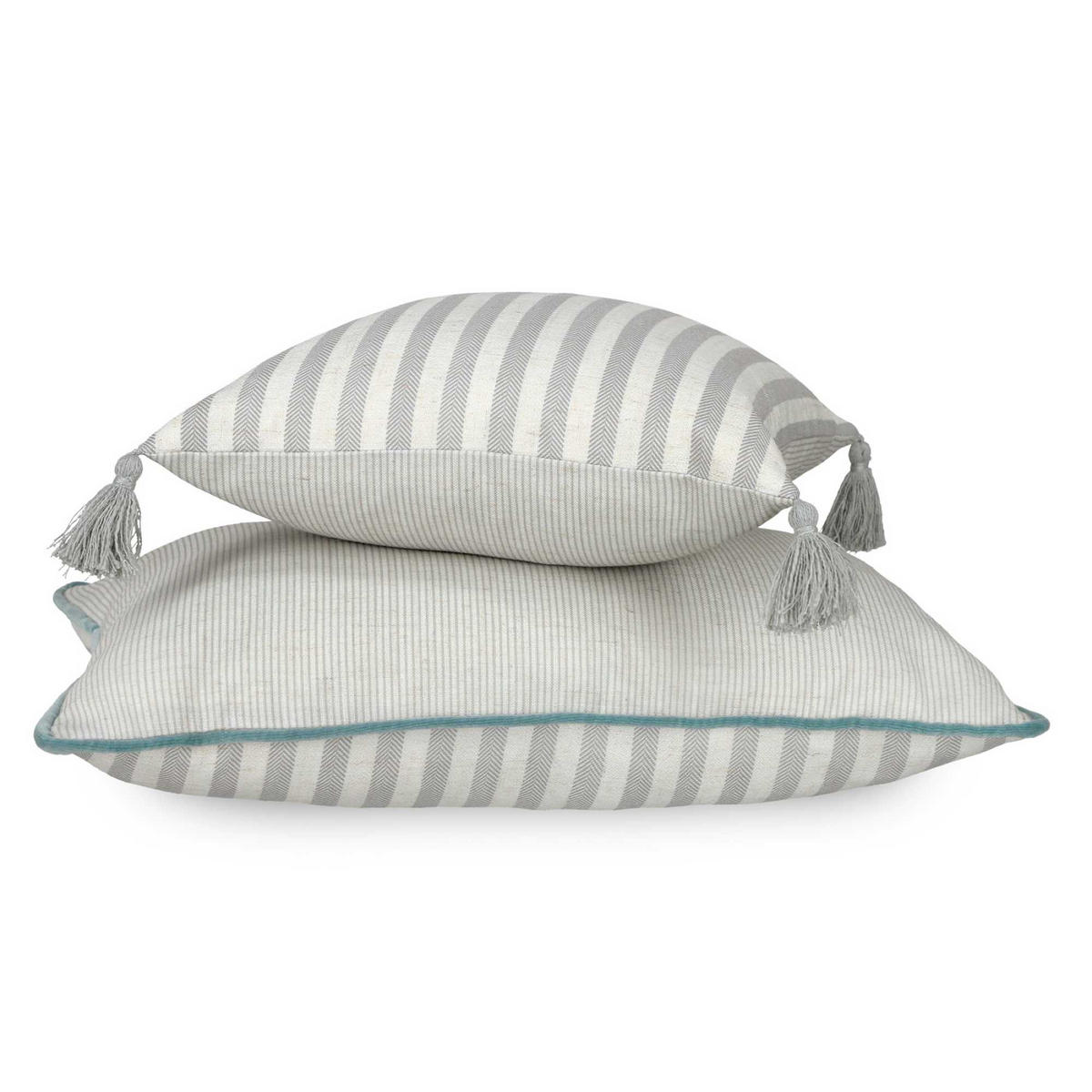 KISSENHÜLLE SW-Habit 38/38 cm  - Creme/Grau, Basics, Textil (38/38cm) - Esprit