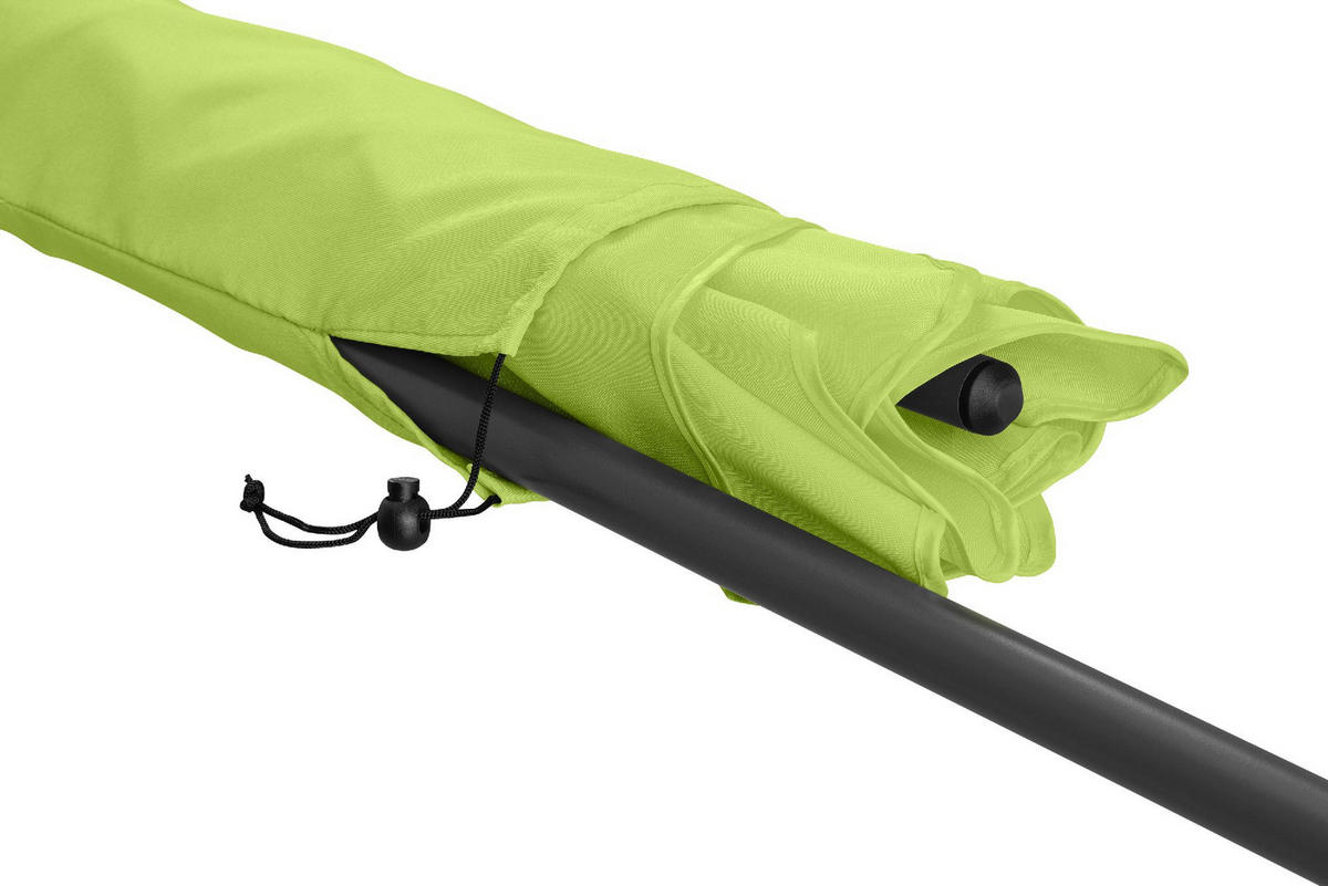 SONNENSCHIRM 122/200/126 cm - Grün, Kunststoff (200/122cm) - FARE