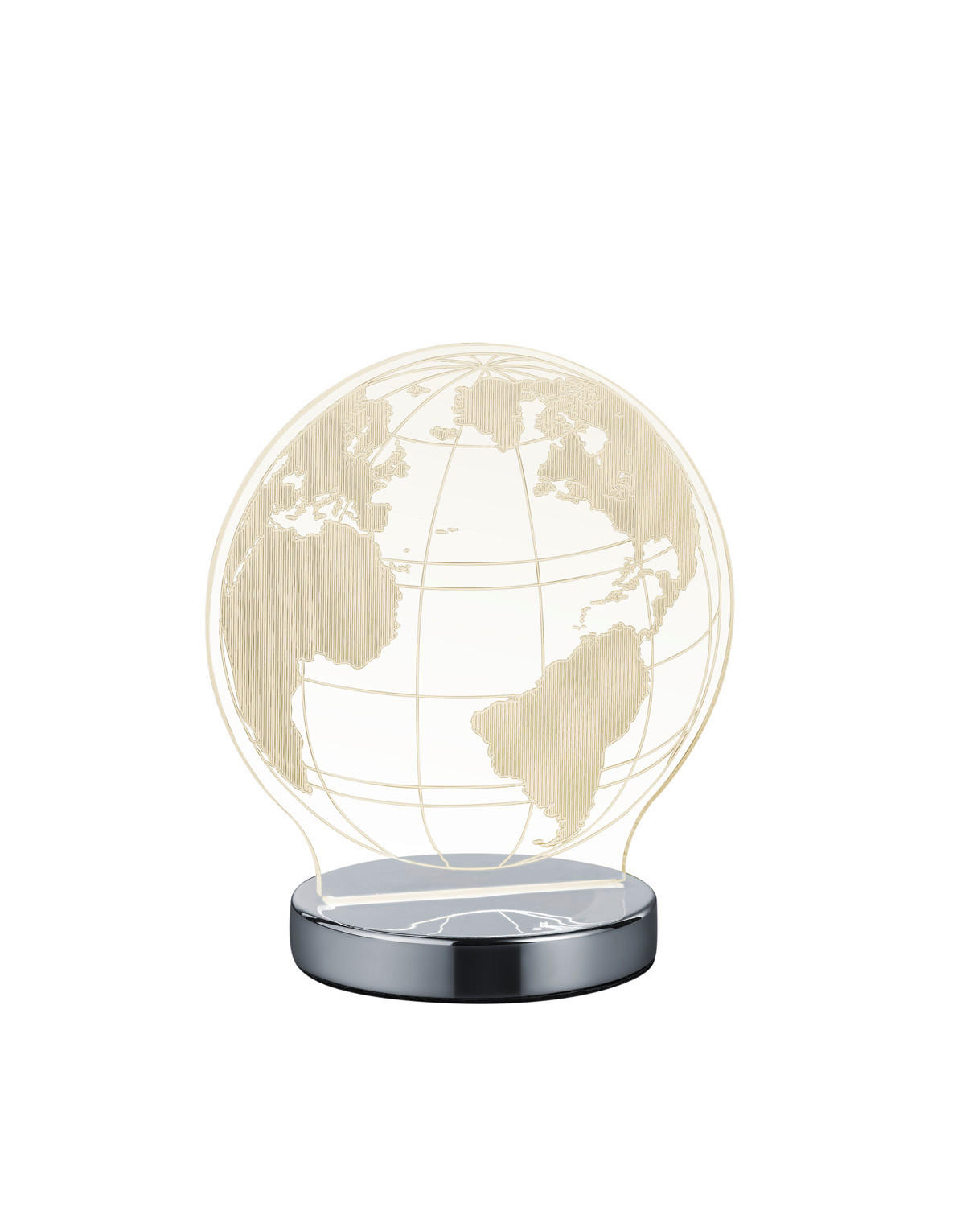 TISCHLAMPE GLOBE - Grau - 0/0/20 cm - Grau, Metall (17.5/17.5/20cm) - Trio Leuchten