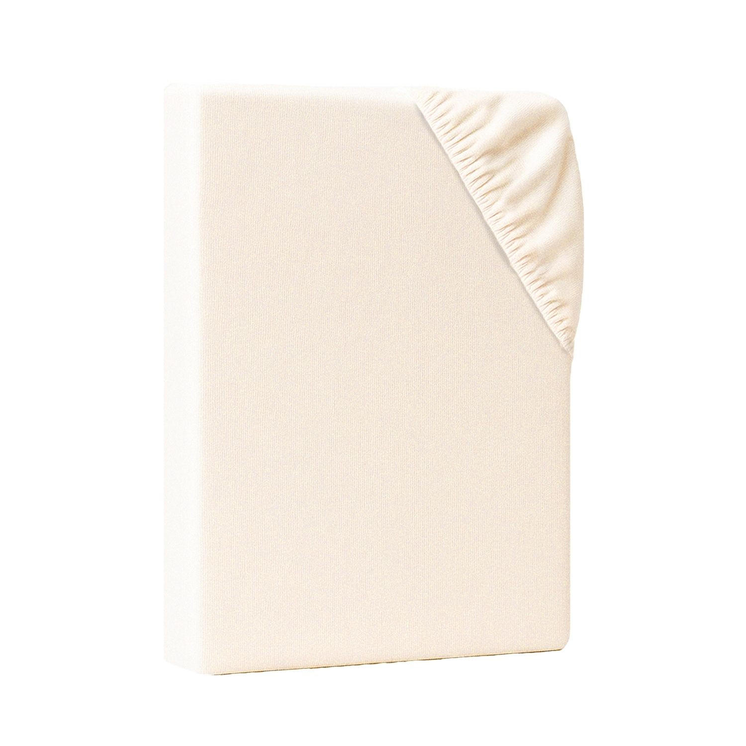 SPANNBETTLAKEN 140/220/25 cm Creme - Creme, Textil (140/220cm) - AM Qualitätsmatratzen
