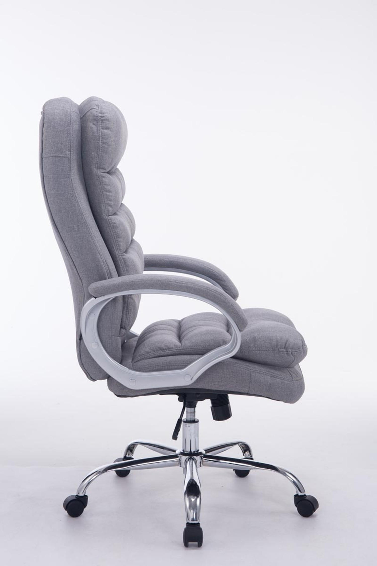 BÜROSTUHL BIG Vancom, Stoff Grau - Grau, Textil/Metall (77/122/77cm) - TPFLiving
