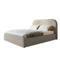 BETT 180x200 - Polsterbett mit Bettkasten und Holzrahmen - Modern Betten - Eleganter Puente-Stoff - Kollektion Vienna - Beige Melange - Beige, Holz/Textil (180/200cm) - Alpi-Möbel