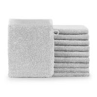 WASCHLAPPEN 10er-Set, 10x Waschlappen 15/20 cm, Weiß - Weiß, Textil (15/20cm) - Blumtal