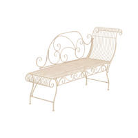 GARTENBANK Karina antik-creme - Naturfarben, Metall (156/46/78cm) - TPFGarden