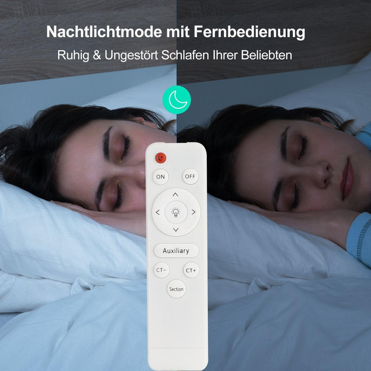 LED-DECKENLEUCHTE Silvia 37/37/3 cm - Schwarz, Kunststoff (37/37/3cm) - Nettlife