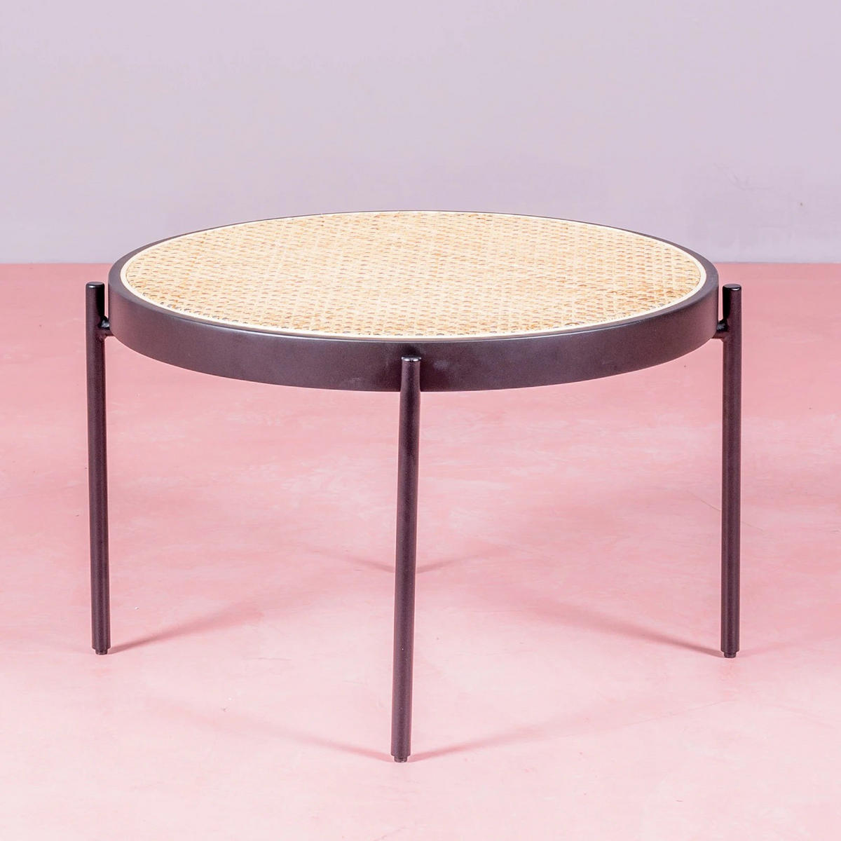 COUCHTISCH Rund Schwarz 64/64/41 cm - Schwarz, Naturmaterialien (64/64/41cm) - Nest Dream