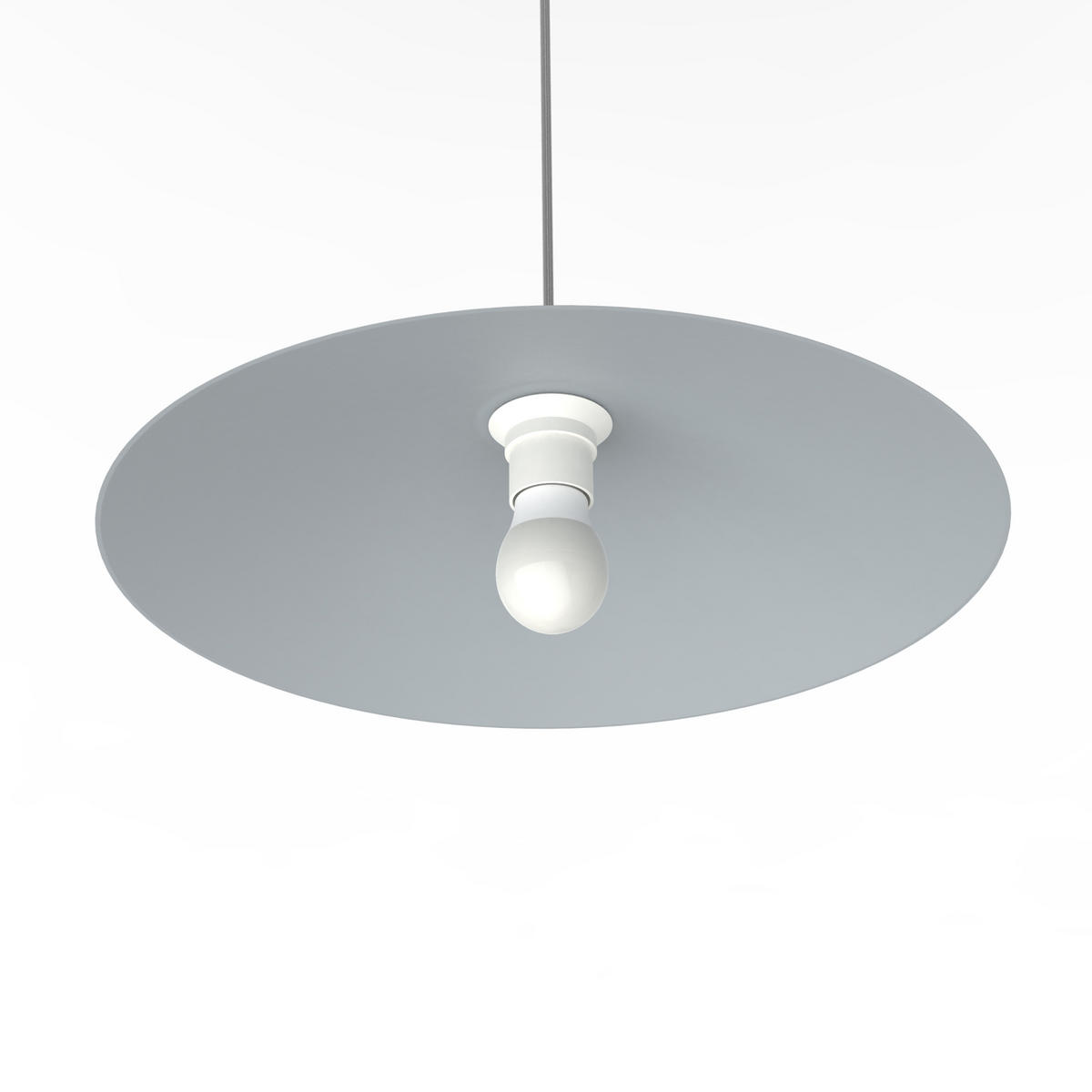 HÄNGELEUCHTE - Grau, Metall (40/40/10cm) - Lumicom