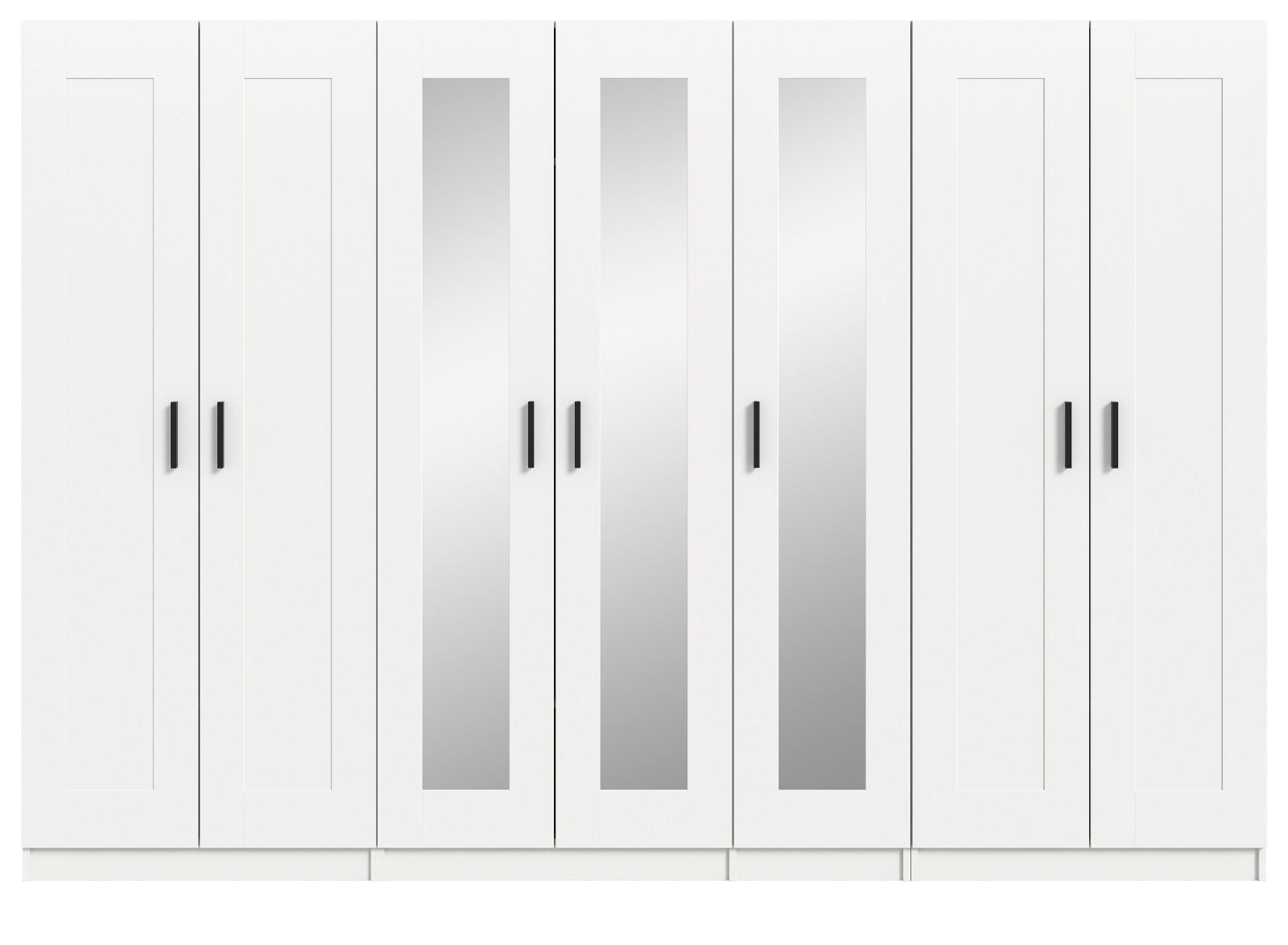 Inn.Furn Kleiderschrank Weiß 280x194x56 cm