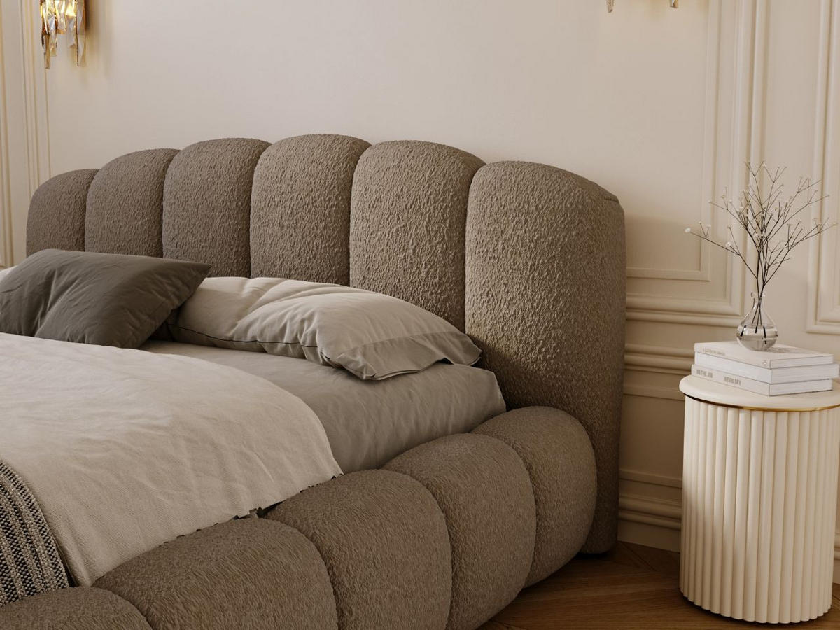 POLSTERBETT CLOUD SOFT - Braun, Textil (206/234cm) - Graingold