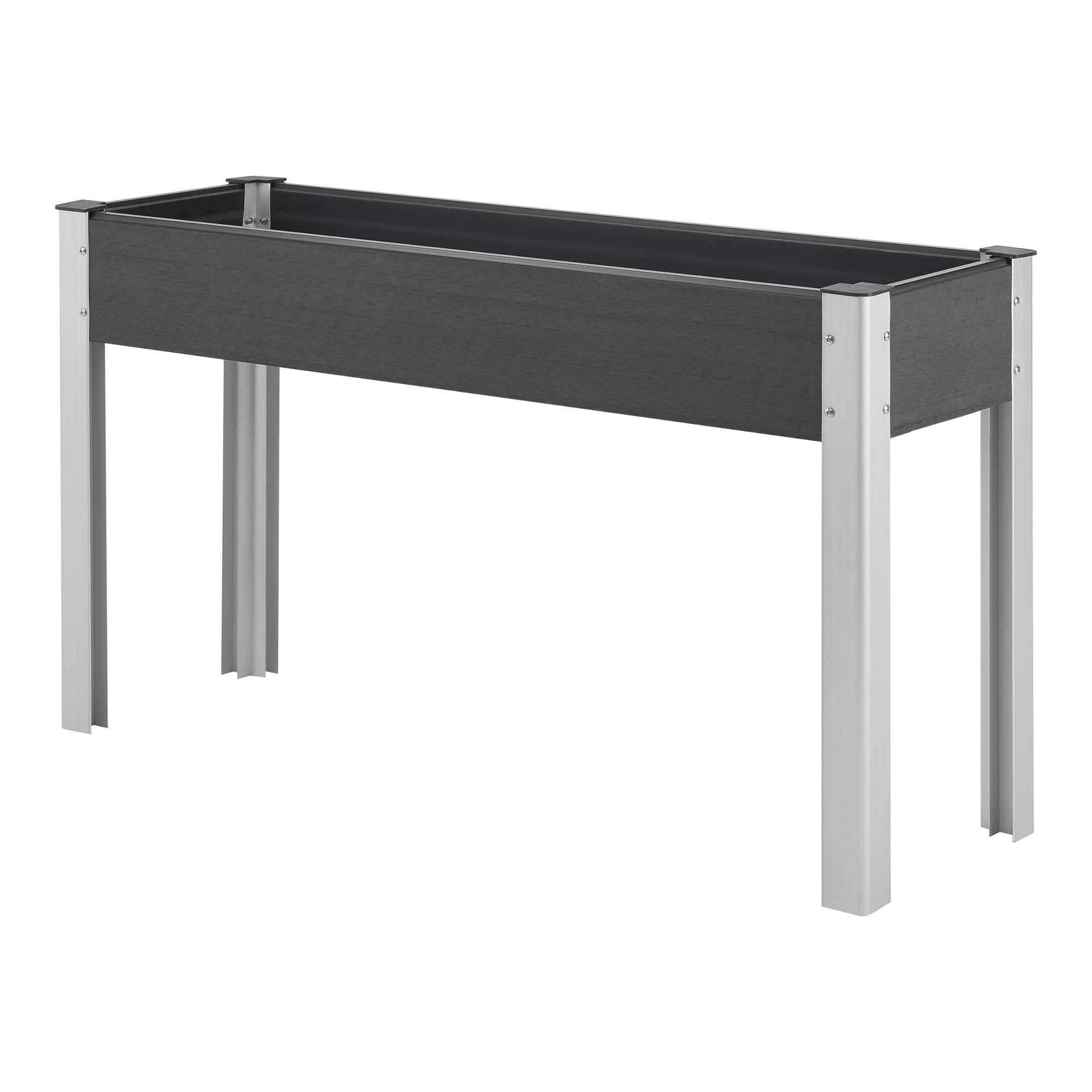 HOCHBEET Beverwijk - Dunkelgrau, Metall (125/75/40cm) - [en.casa]