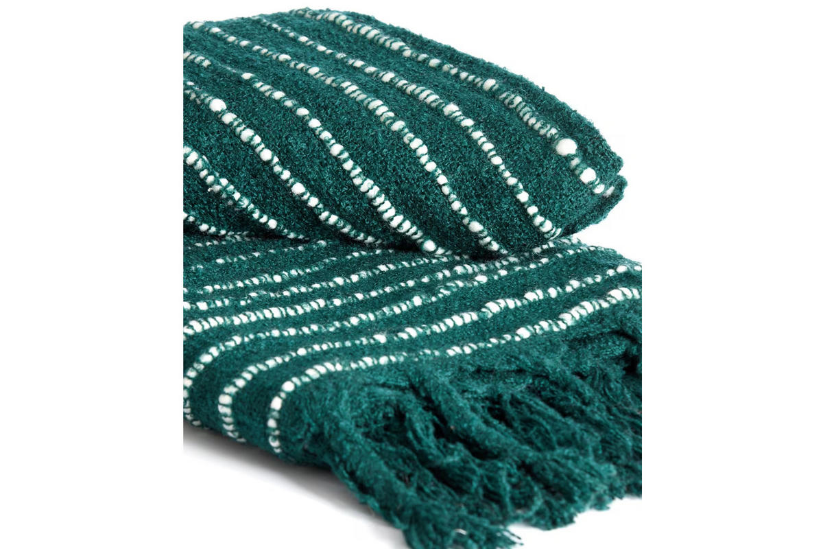 KUSCHELDECKE ALCOBA 170x130 cm, Grün, Textil - Grün, Textil (130/170cm) - Light & Living