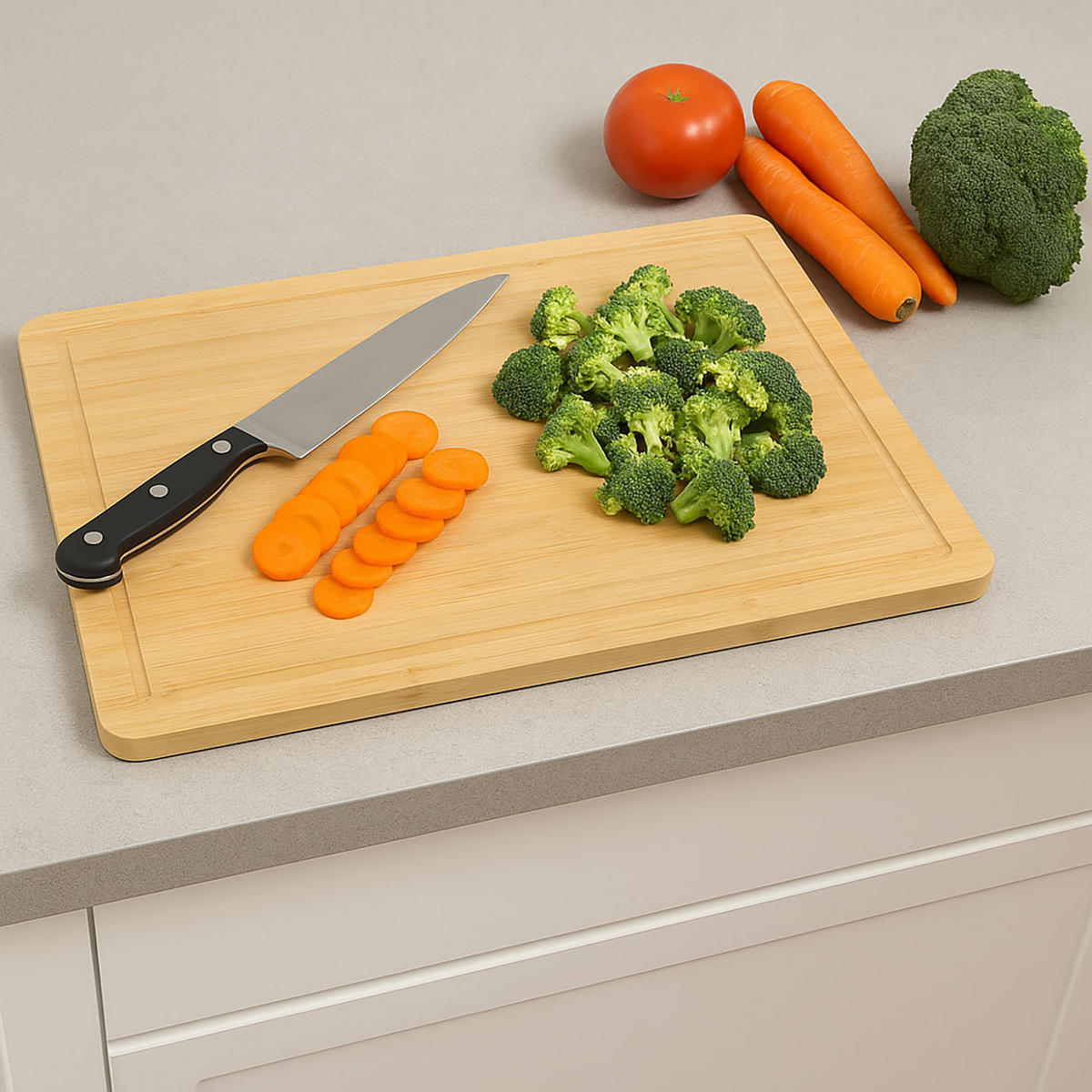 SCHNEIDEBRETT Hacken - rechteckig 45/33/1,6 cm - Braun, Naturmaterialien (33/45cm) - ZELLER