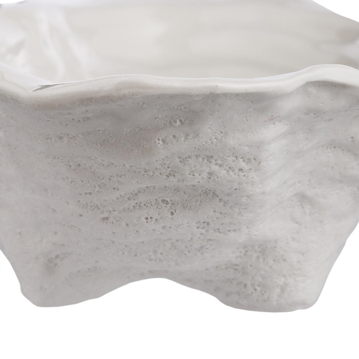 DEKOSCHALE Oyster - Weiß, Keramik (6cm) - Butlers