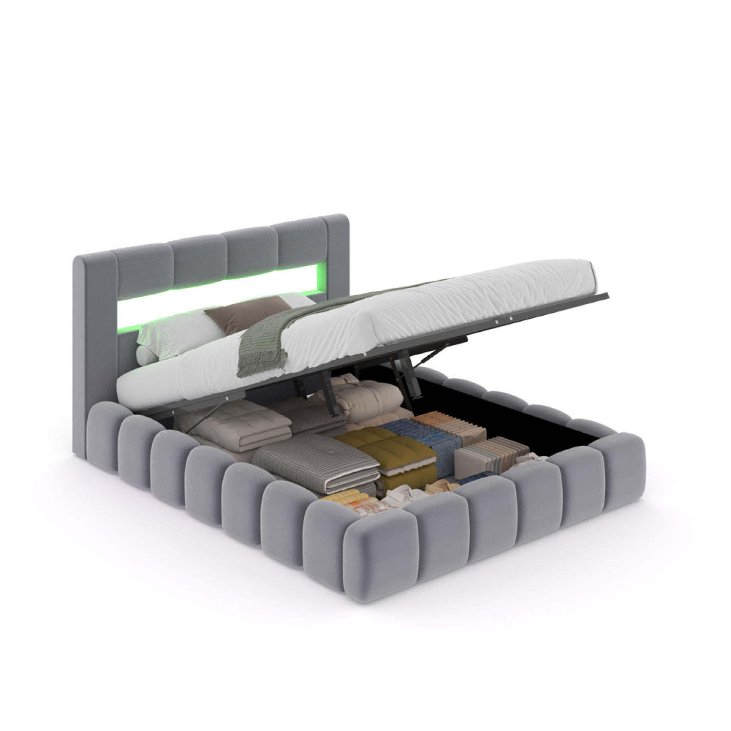 Concept Usine Bett Grau 140x190 cm