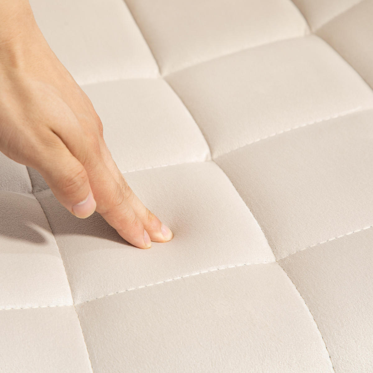 SCHREIBTISCHSTUHL MICKY Creme - Creme, Textil (50/92/54cm) - SVITA