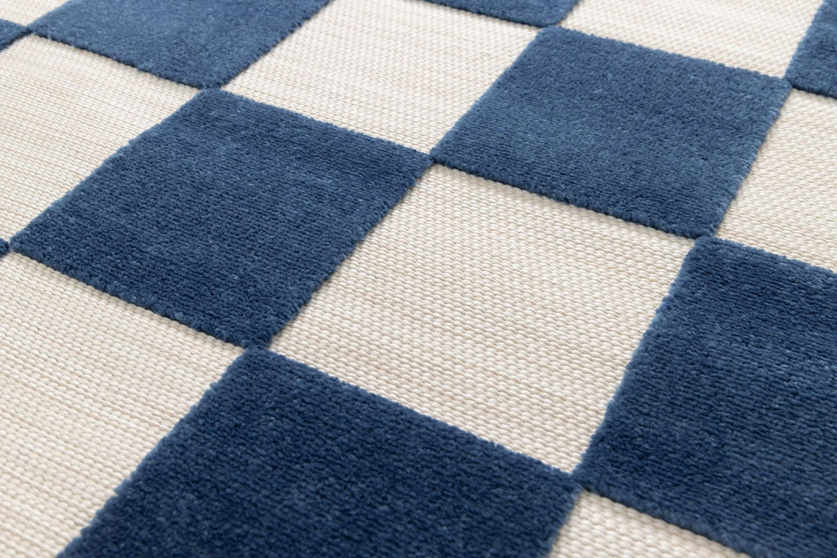 KINDERTEPPICH mit geschnitztem effekt blau - Blau, Textil (160/230cm) - AFK Living