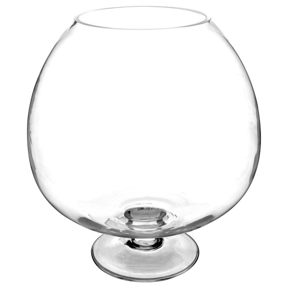 DEKOGLAS auf Fuß 30/30/32 cm - Transparent, Glas (30/32cm) - Atmosphera Createur d´interieur