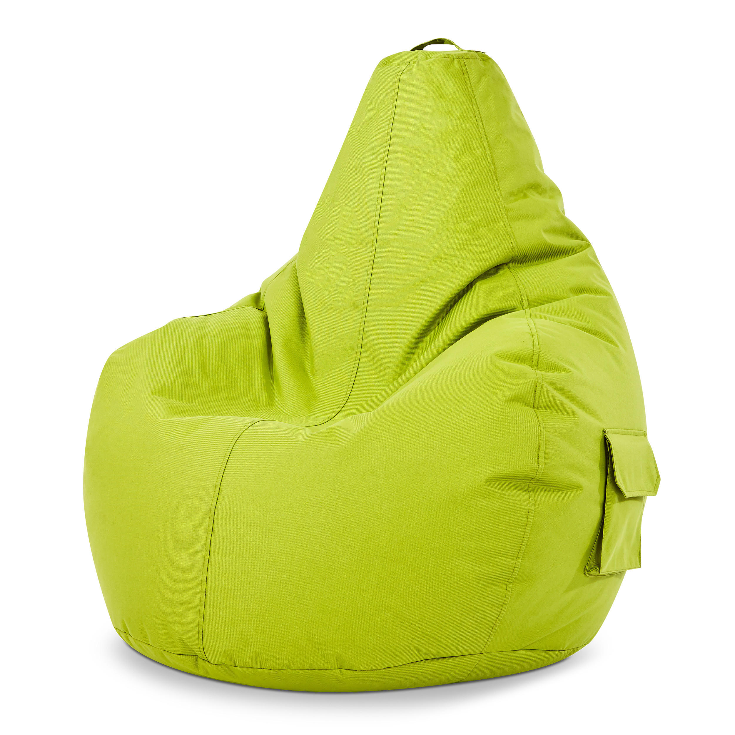 SITZSACK Lounge Chair "Cozy" 80x70x90cm - Hellgrün, Textil (70/90/80cm) - Green Bean