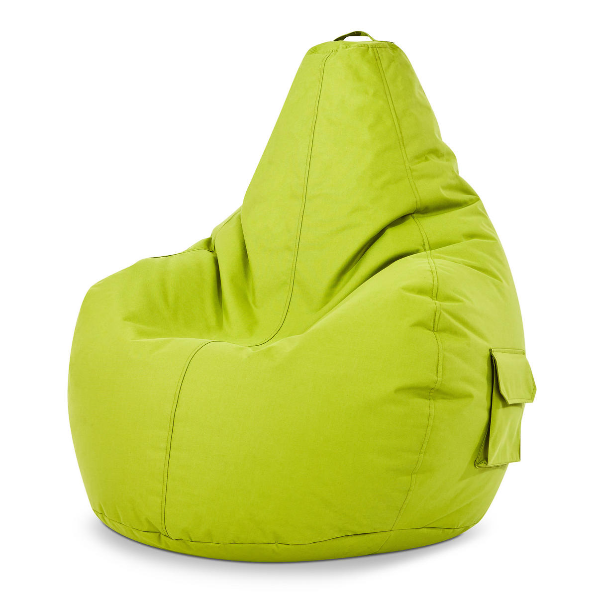 SITZSACK Lounge Chair "Cozy" 80x70x90cm - Hellgrün, Textil (70/90/80cm) - Green Bean