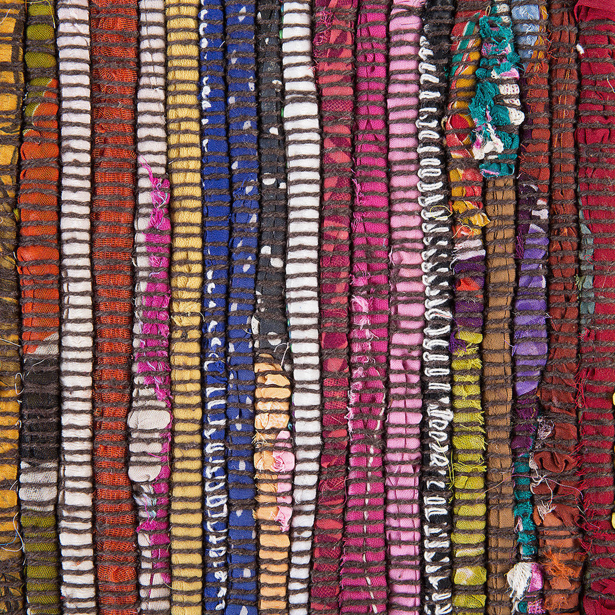 TEPPICH geflochten Danca 200/140 cm - Multicolor, Textil (140/200cm) - Beliani