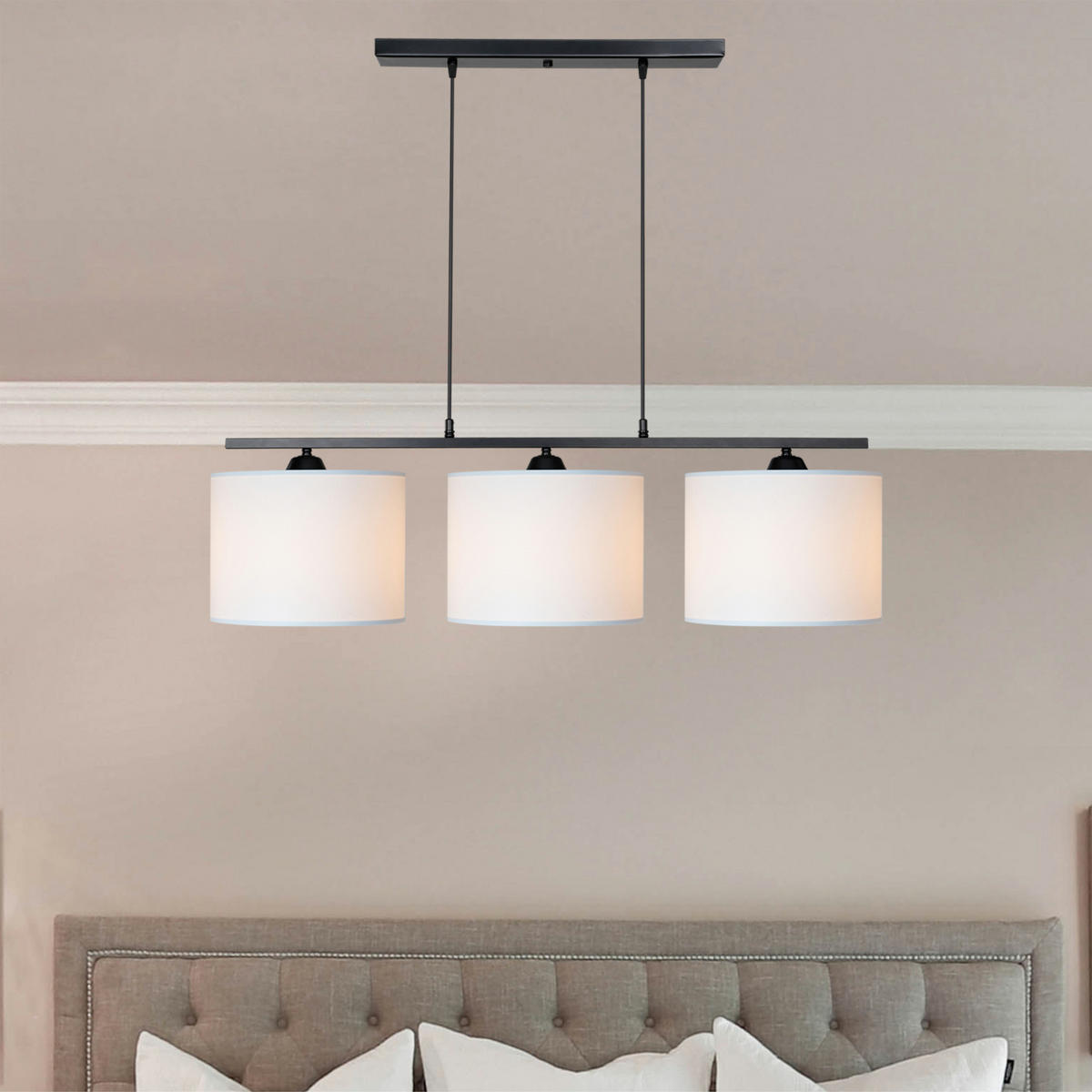 HÄNGELEUCHTE Horsham - Weiß, Metall (25/93/85cm) - lux.pro