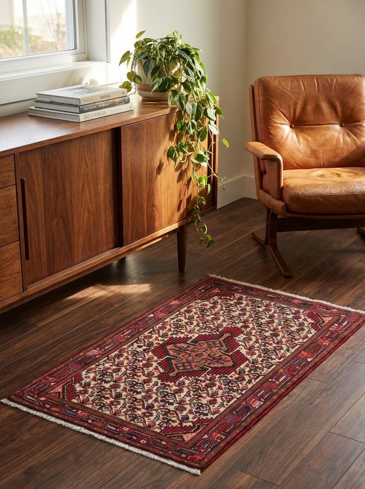 ORIENTTEPPICH handgeknüpft Assadabad Beige 126/78 cm Schurwolle - Beige, Textil (78/126cm) - Looma