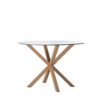 ESSTISCH Aras Durchsichtig 110 cm x 75 cm - Transparent, Glas (110/110/75cm) - Klast Home