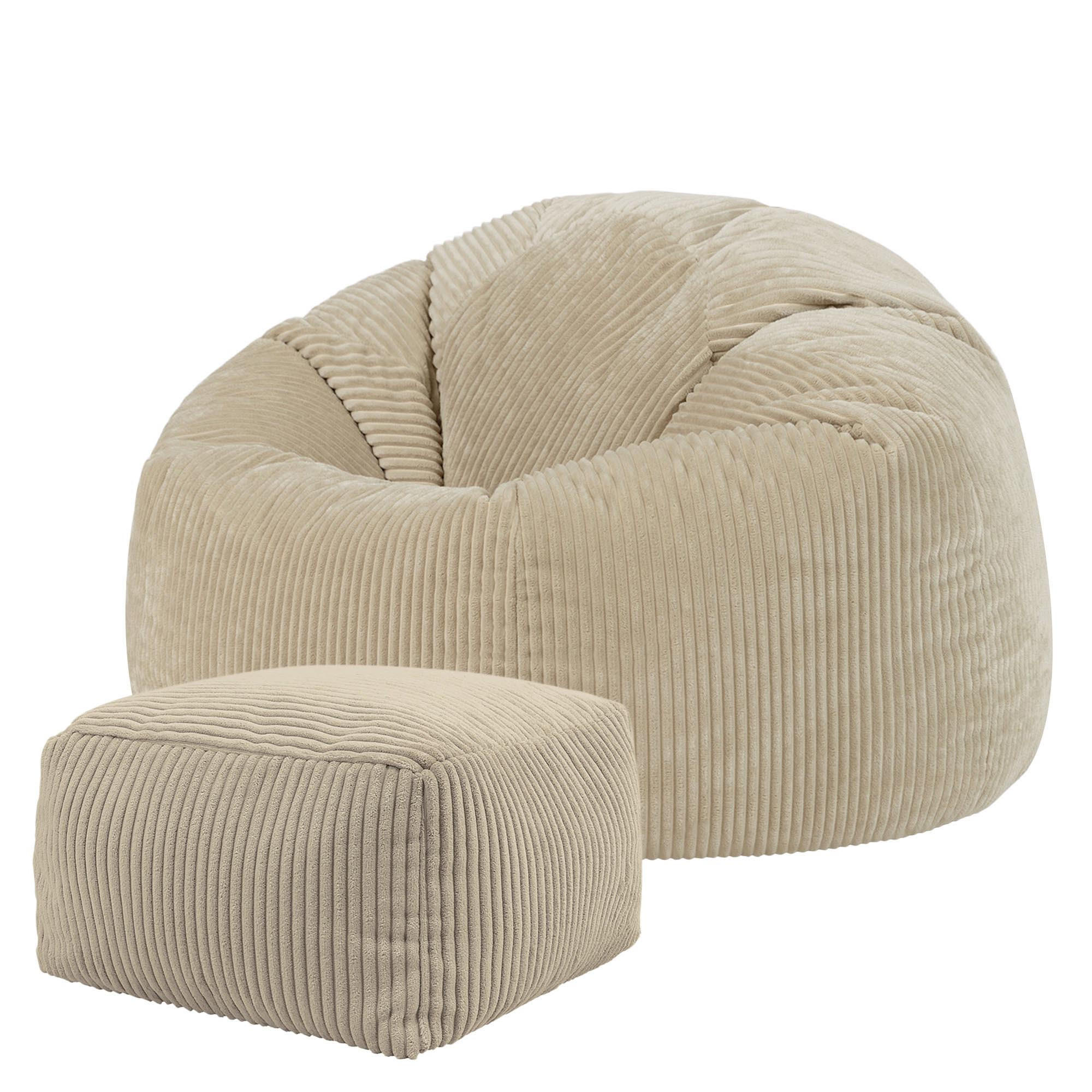 icon Sitzsack Beige 85x50x85 cm