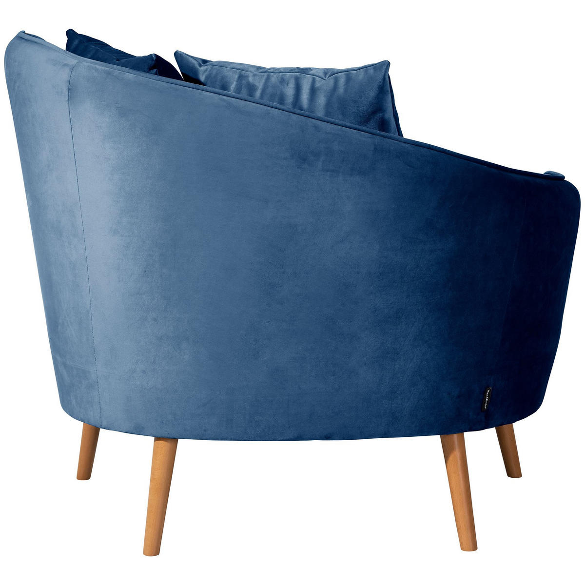 COCKTAILSESSEL Katrina Samtvelours dunkelblau - Dunkelblau, Kunststoff (83/88/106cm) - 58aufmkessel