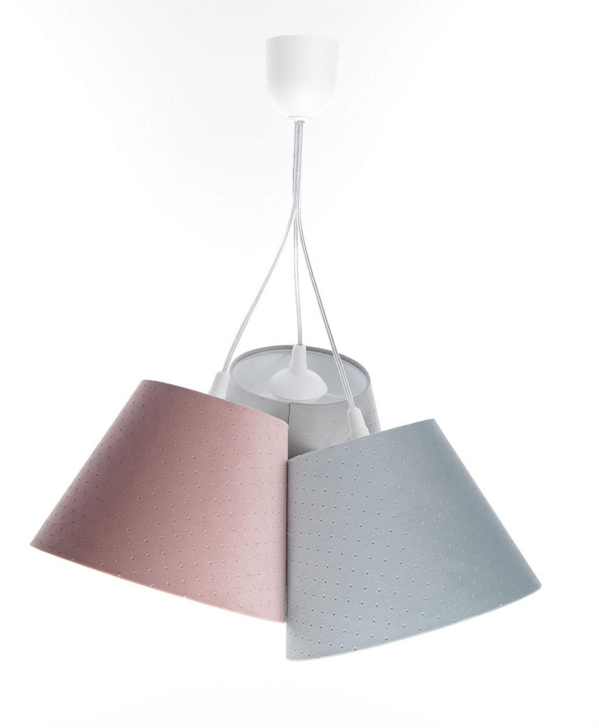 HÄNGELEUCHTE Blau 26/19 cm - Blau/Pink, Kunststoff (26/0.8/19cm) - ONZENO