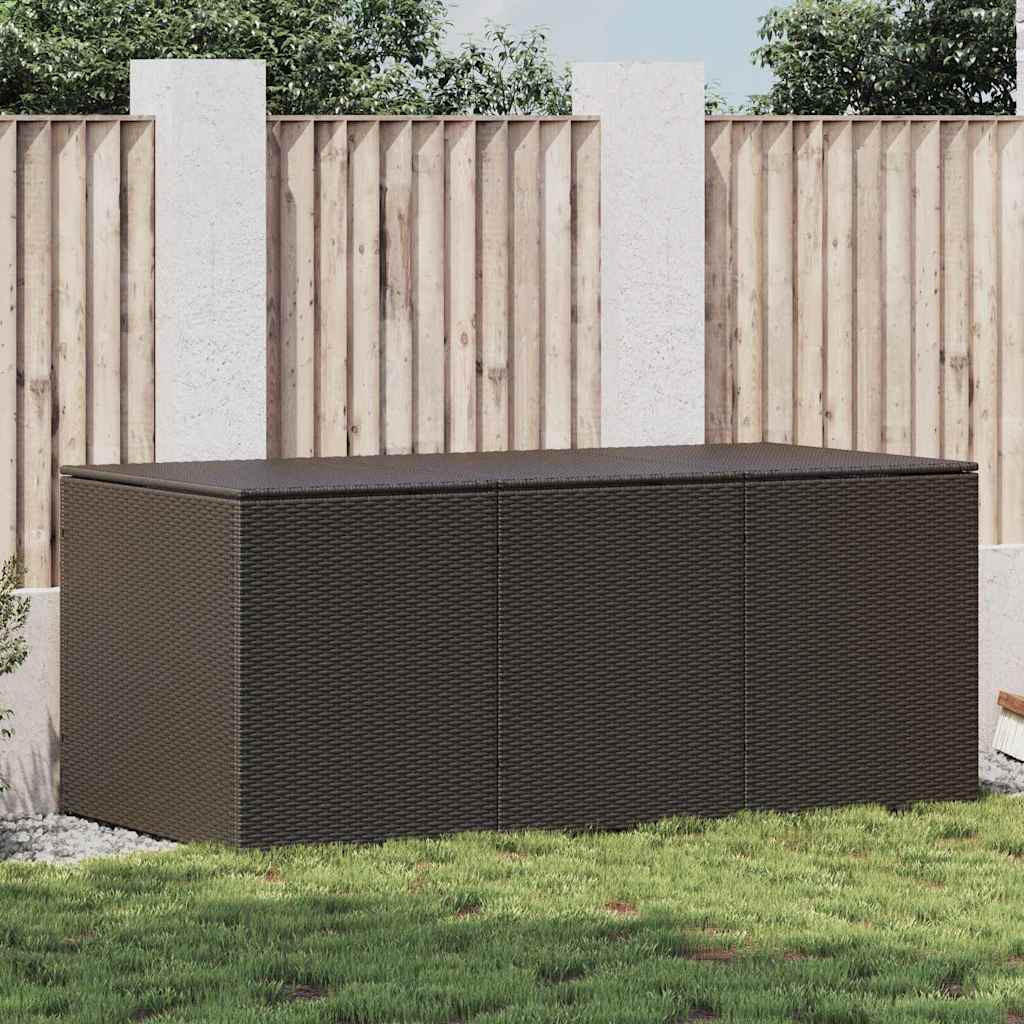 GARTENBOX Poly Rattan 180x90x70 cm Braun - Braun, Kunststoff (180/70/90cm) - furnicato