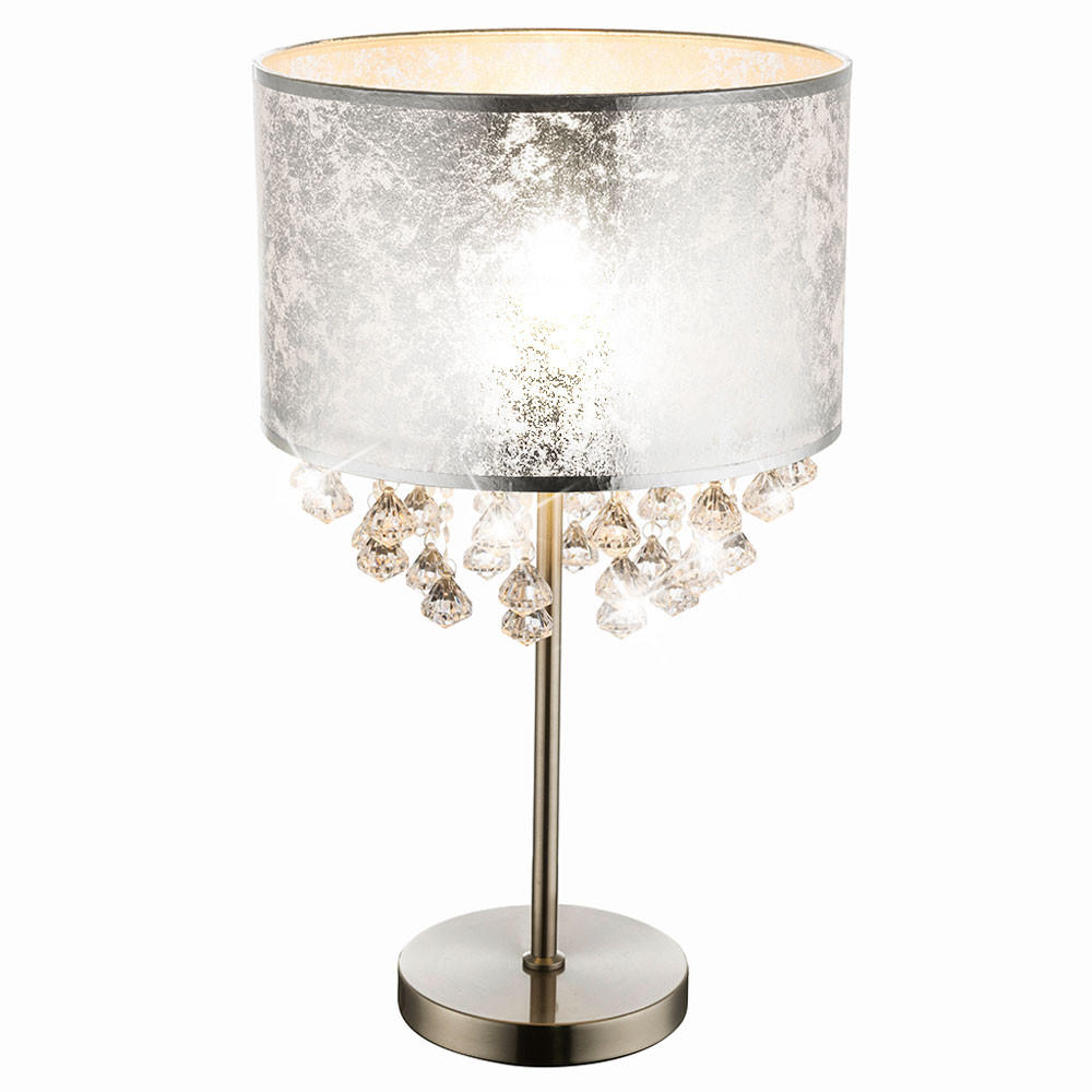 LED TISCHLEUCHTE AMY Weiß Metall - Weiß, Kunststoff (32/32/56cm) - Globo Lighting